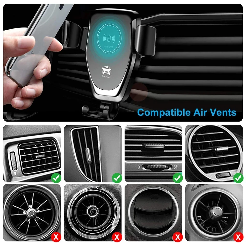 VIKEFON Wireless Car Charger A - огляд і ціна Wireless Car Charger Mount Fast Charging