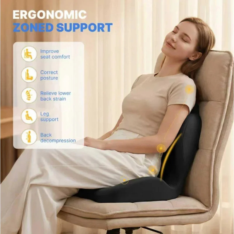 Coccyx Seat Cushion Memory Foa - огляд і ціна Memory Foam Car Neck Pillow Lumbar Support